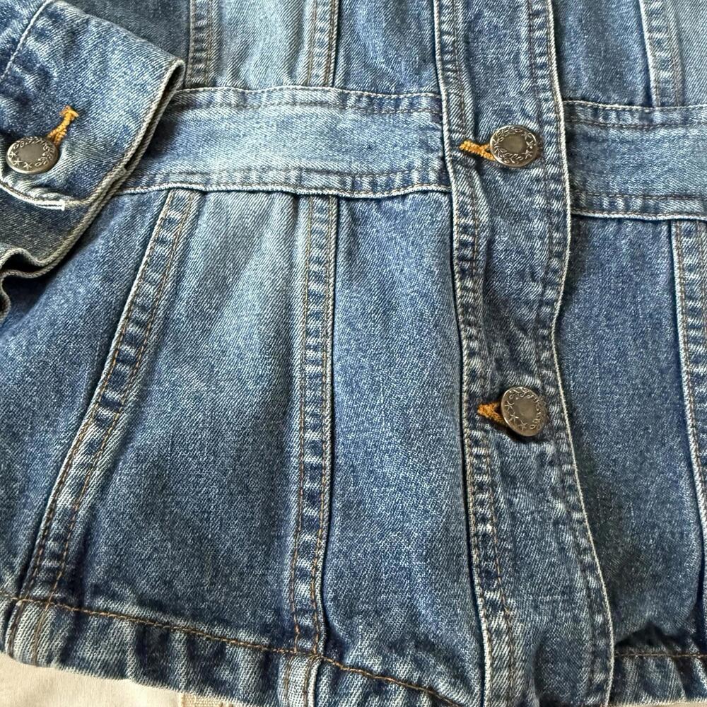 Periscope Denim Jacket Skirted Bottom Size M - Picture 4 of 7